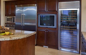 Built-In Refrigerator and Wine Cooler